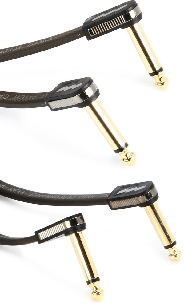 EBS HP-18 High Performance Flat Patch Cable - 7.09 inch Angle-Angle (2-pack)