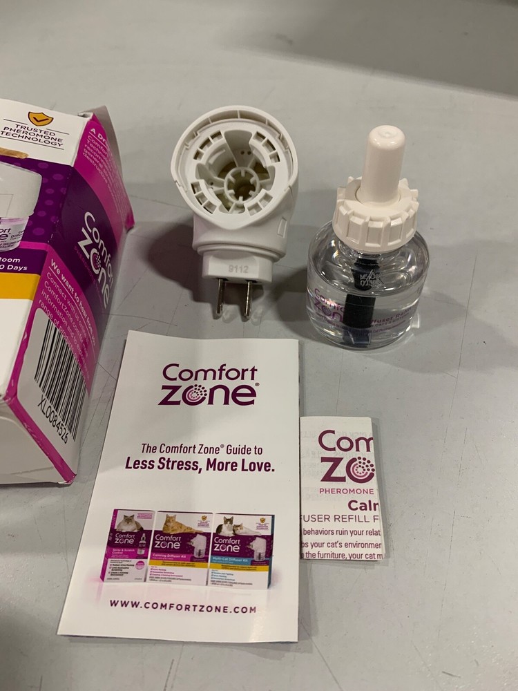 Comfort Zone Cat Calming Diffuser Starter Kit: 1 Diffuser & Refill