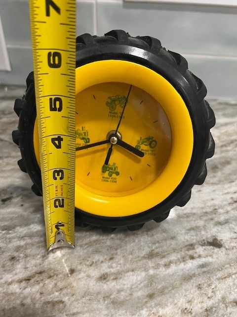 John Deere Tractor Tire Wall Or Desk Clock Works