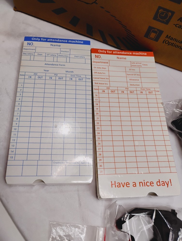 Time Clocks for Employees Small Business, Auto-Align Time Clock. Missing 1 Clamp