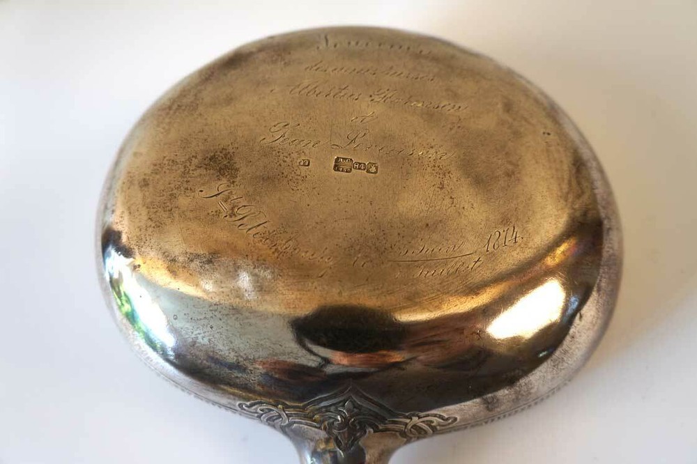 Russian Silver Gilt Kovsh dated 1854
