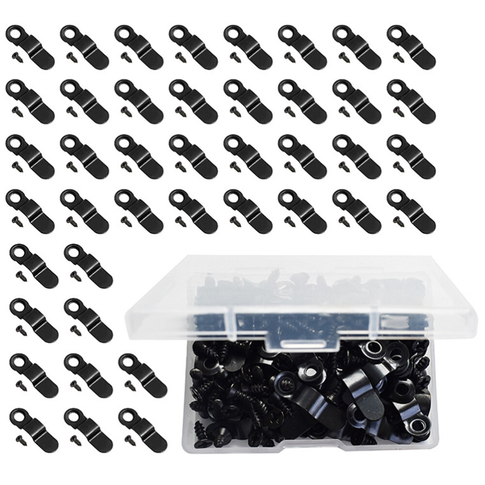 100 Pcs Photo Frame Backing Clips Iron Picture Frame Turn Button Wall Display