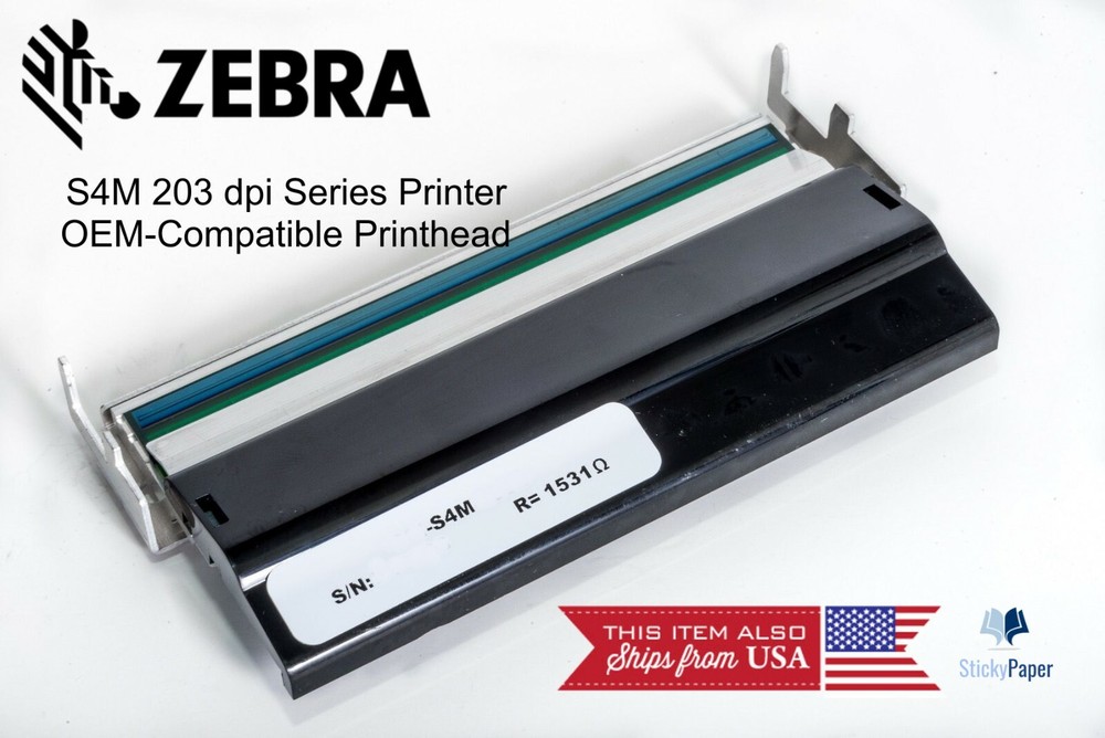 Zebra S4M 203 dpi Compatible Printhead (G41400M)