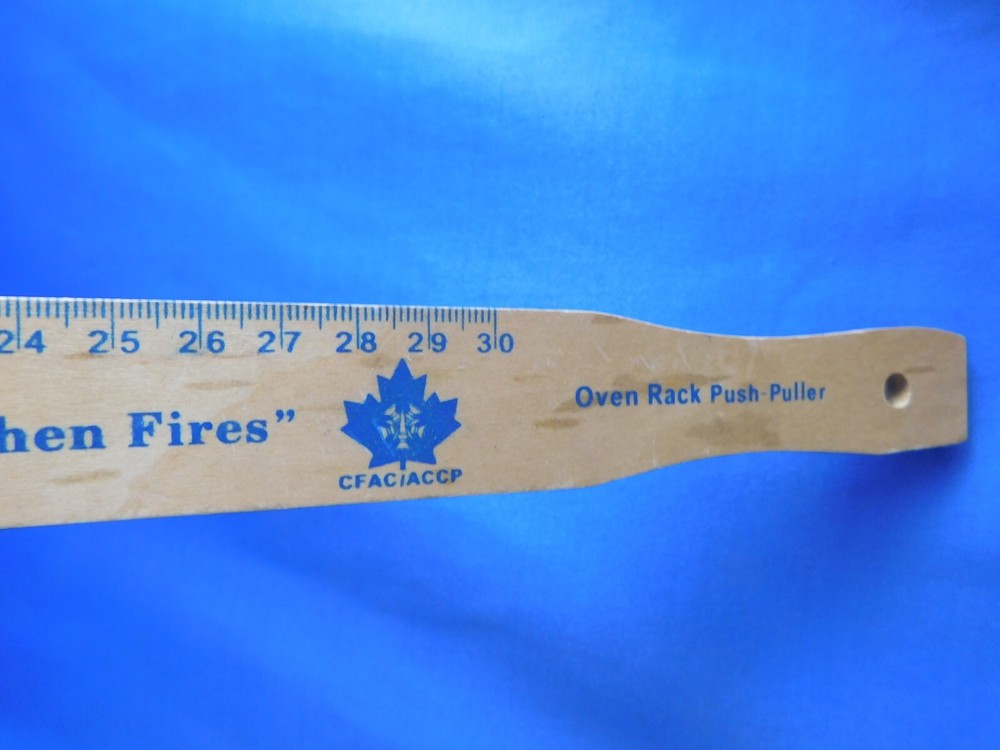FIRE MARSHAL'S PUBLIC FIRE SAFETY COUNCIL ADVERTISING OVEN RACK PUSH PULLER