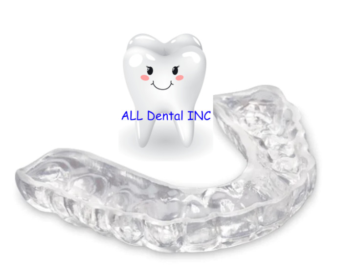 Custom made Soft Dental Night Guard for grinding, clinching teeth protector