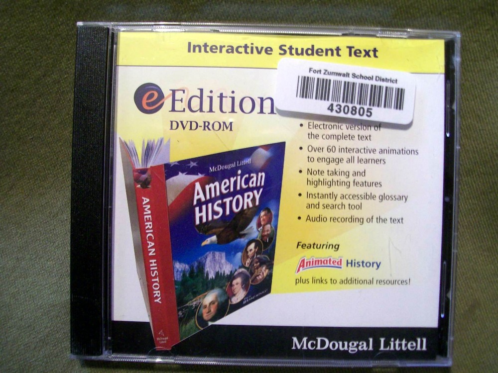 McDougal Littell American History : e Edition DVD-ROM Interactive Student Text