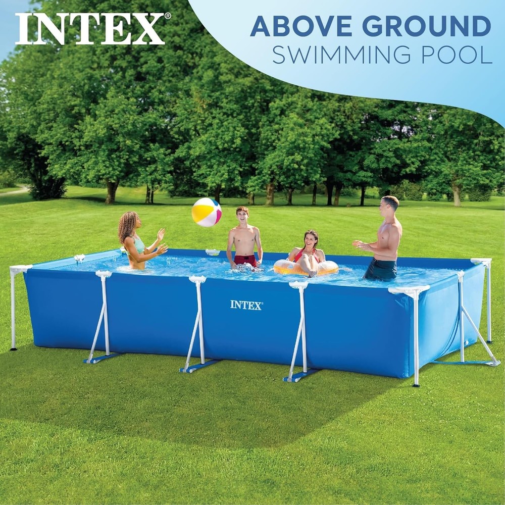 Intex 28279 14 ft.x33 in.Rectangular Above Ground Backyard Pool w/Filter