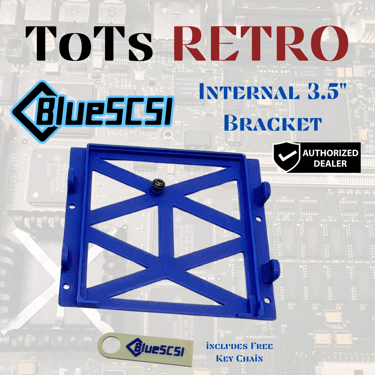 BlueSCSI Ultra 50-pin 3.5" SCSI Drive,For Macintosh, PC