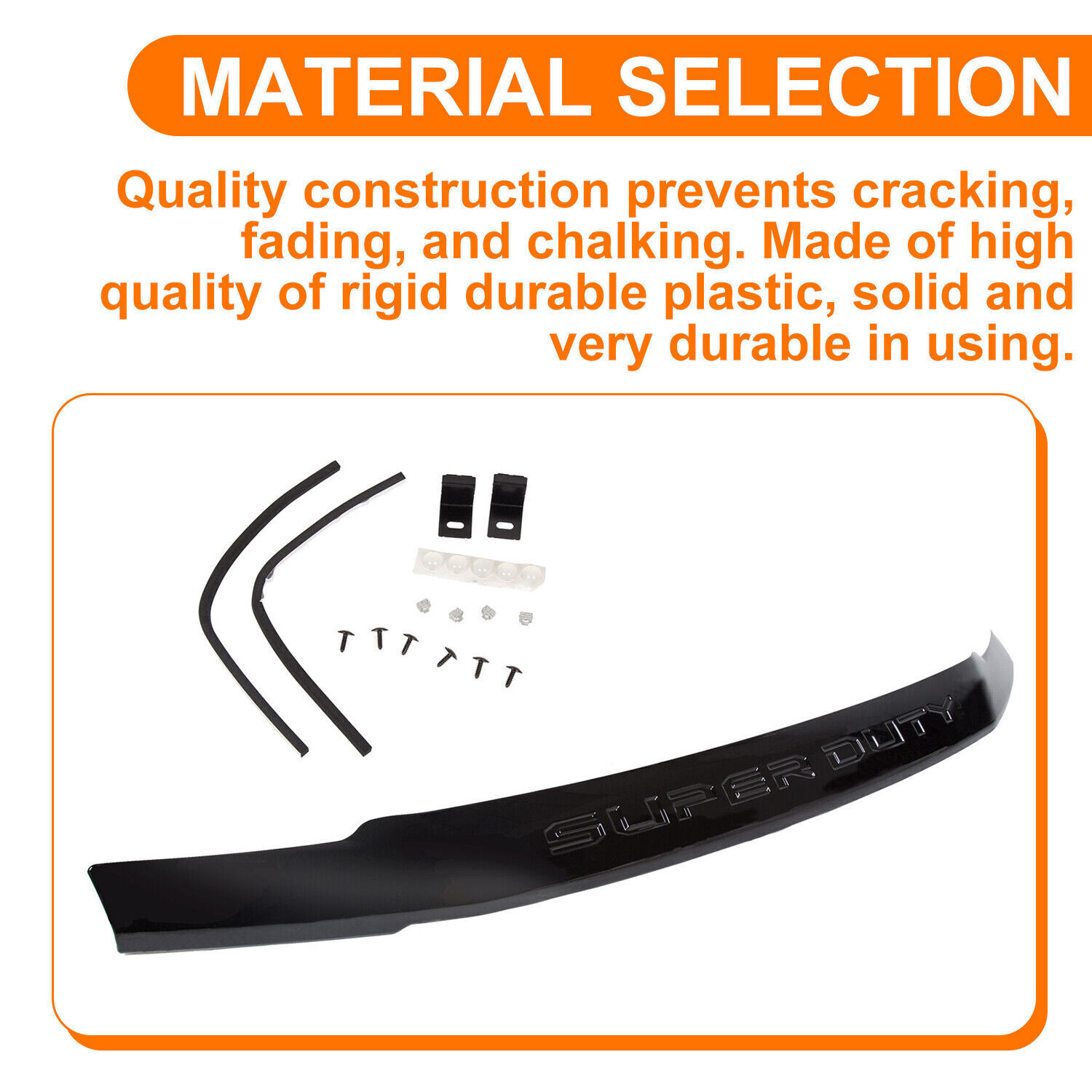 For 2017-2022 21 Ford F250 F350 F450 F-550 Super Duty Hood Deflector Bug Shield