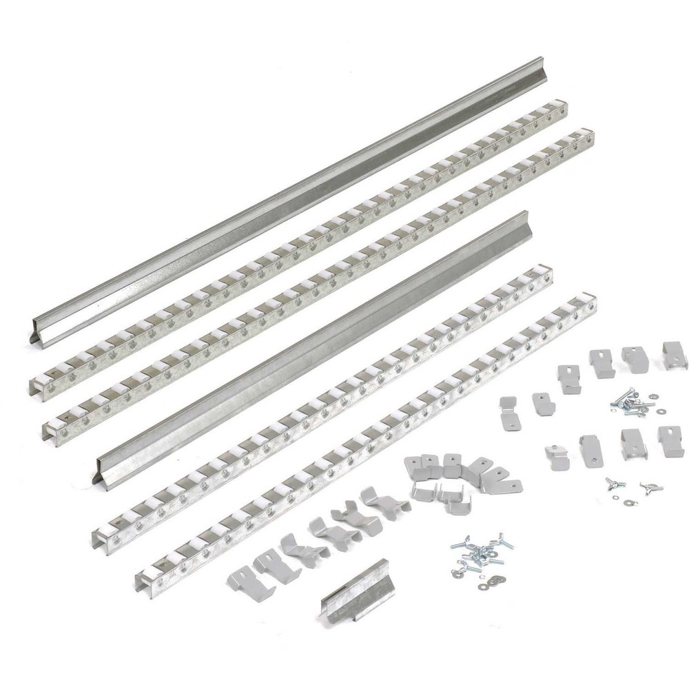Gravity Carton Flow Roller Track Kit Double Depth 96"