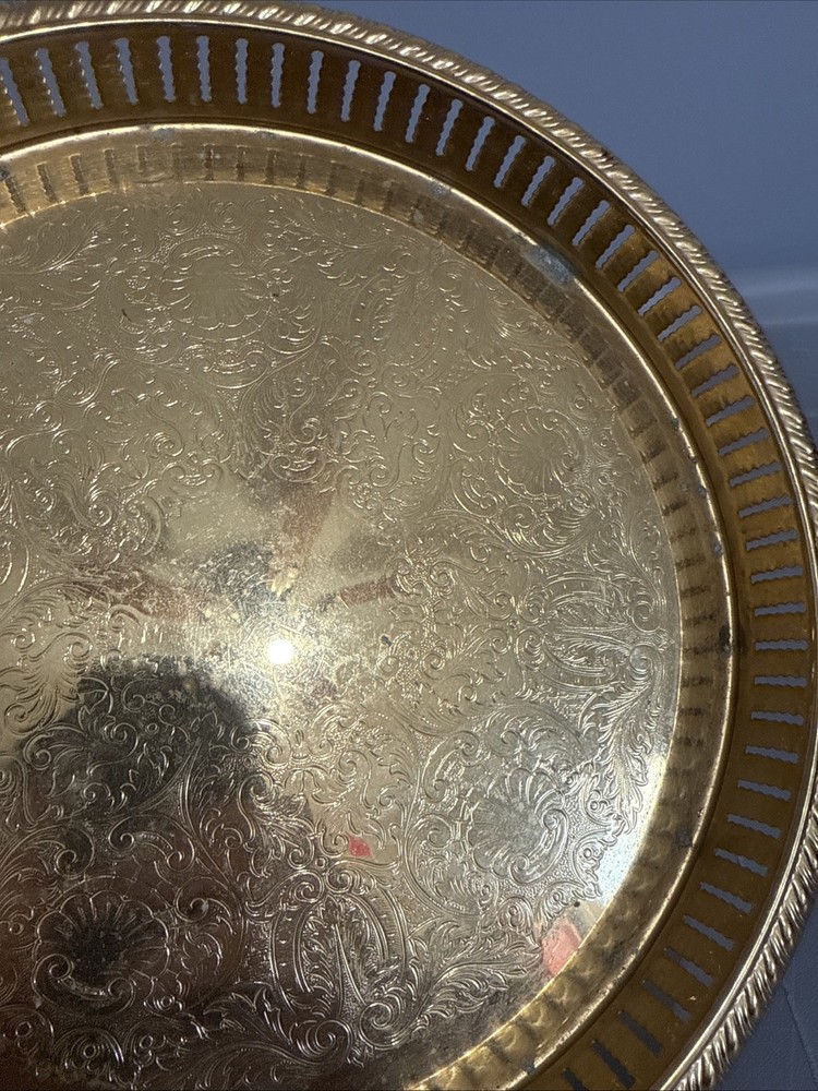 24k Electro Gold Plated Serving Dish