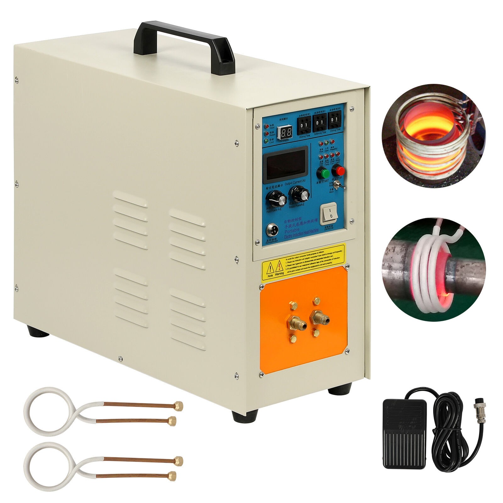 220V Melting Furnace 30-100 KHz 15 KW High Frequency Induction Heater Furnace
