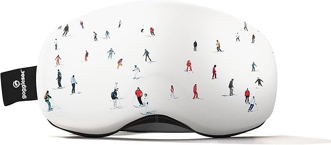 GOGGLESOC Pro Microfiber Protective Goggle Cover Crowded Slopes