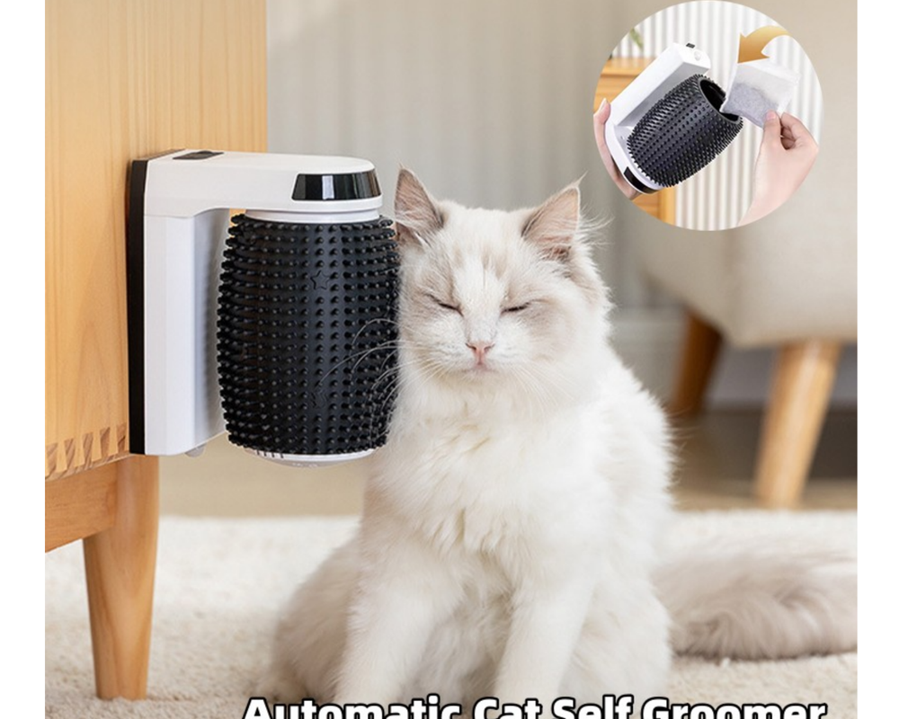 Cat Grooming Self Automatic Rotating Corner Massager