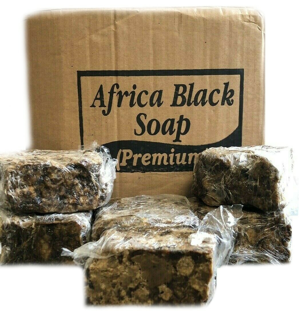 Raw African Black Soap - 100% Pure Natural Organic Unrefined Ghana Premium Grade