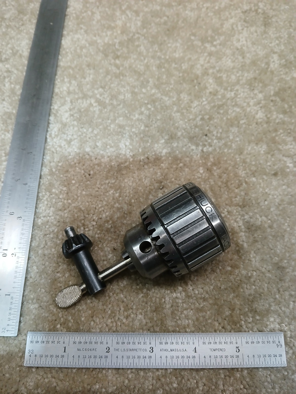 JACOBS 11N BALL BEARING SUPER DRILL CHUCK 0-3/8" 0-10mm CAP JACOBS TAPER #2 JT2