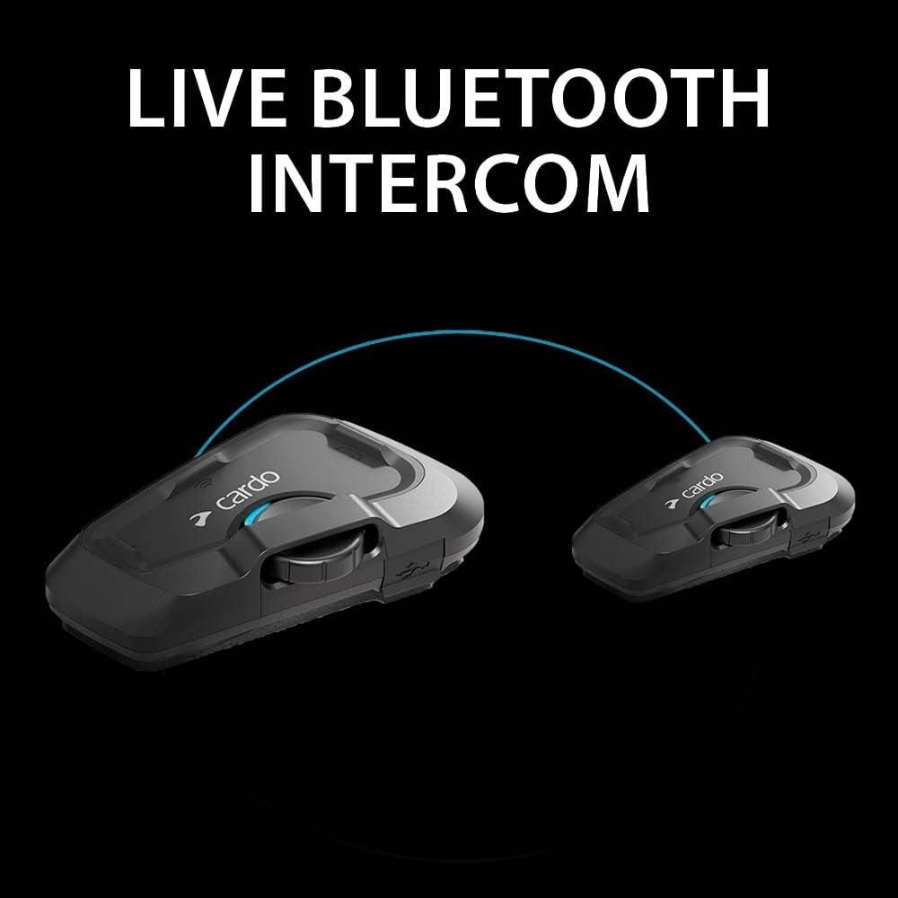 Systems FREECOM 2X Motorcycle 2-Way Helmet Bluetooth Communication System Hea...