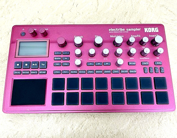 Korg electribe sampler Metallic Red ELECTRIBE2S TESTED w/power cable