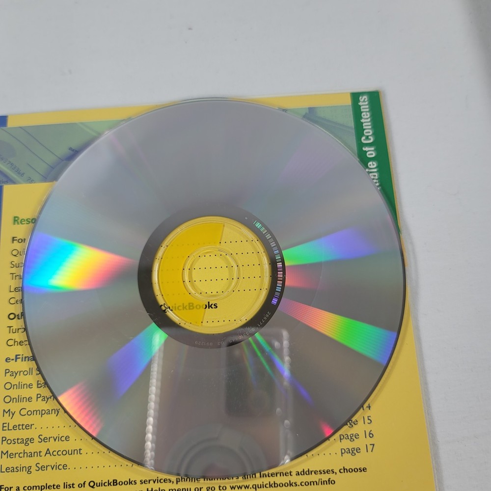 Intuit Quickbooks Pro 2000 for Windows Quicken Financial Services Software