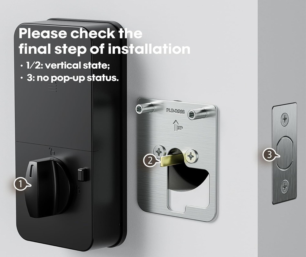 |One Key for Two Lock | Keyless Entry Door Lock Deadbolt with Handle Set