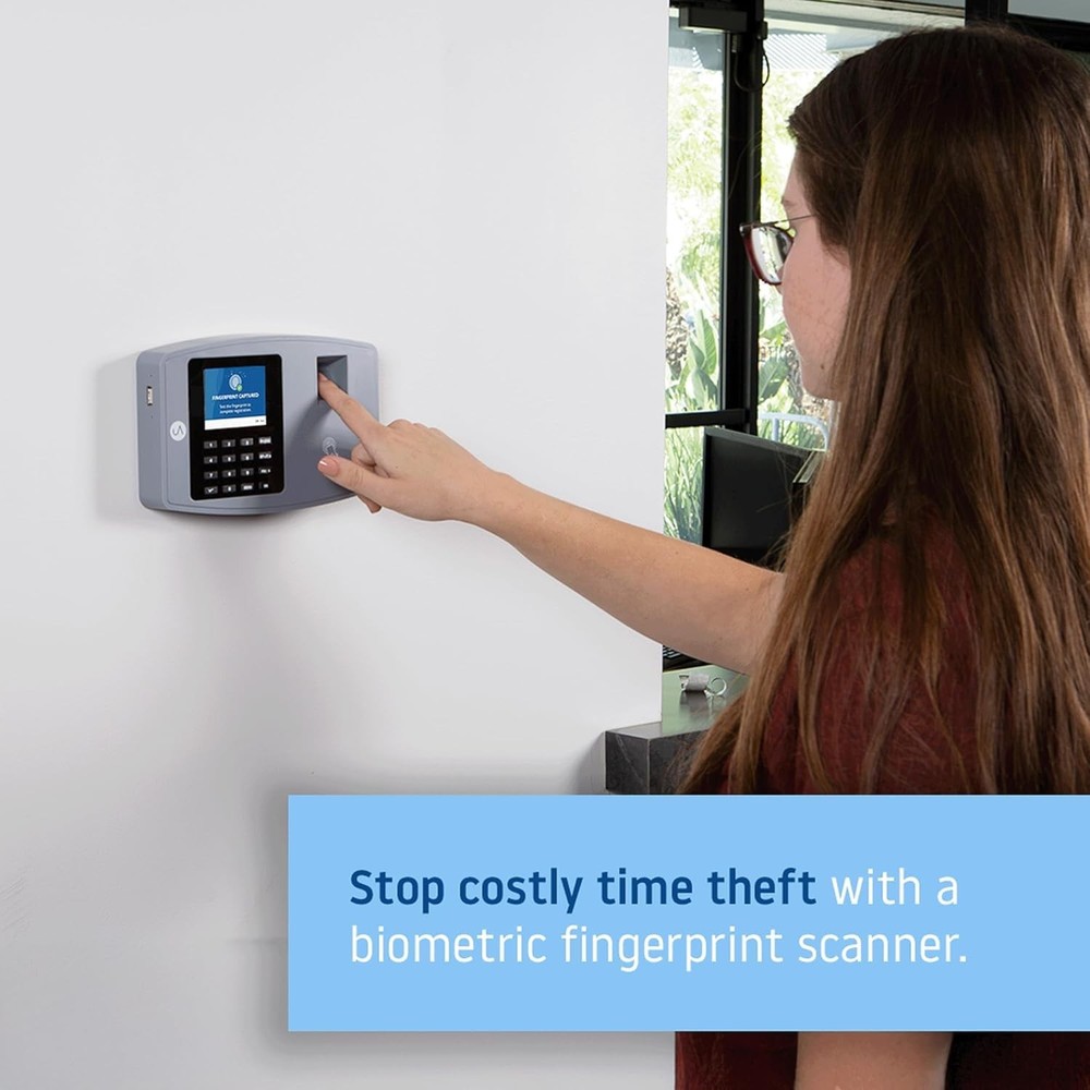 BN6000 Biometric Time Clock System for Small Business with Cloud-Based Employ...