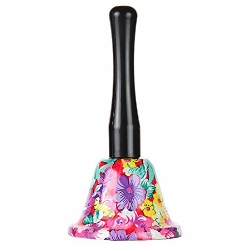 Decorative Call Bells w/ Floral Design & Spring Coil Striker