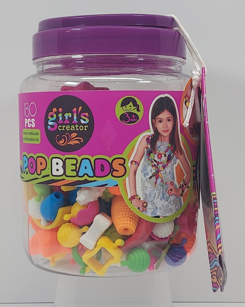Girl's Creator Pop Beads 180pc