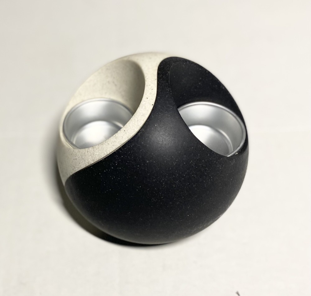 PartyLite Stone Puzzle Ying Yang Tea Light Holders