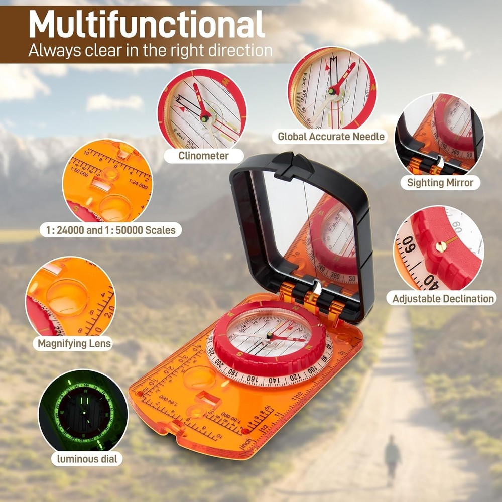 "Finest Mirror Compass Outdoor Navigation - Alternative "