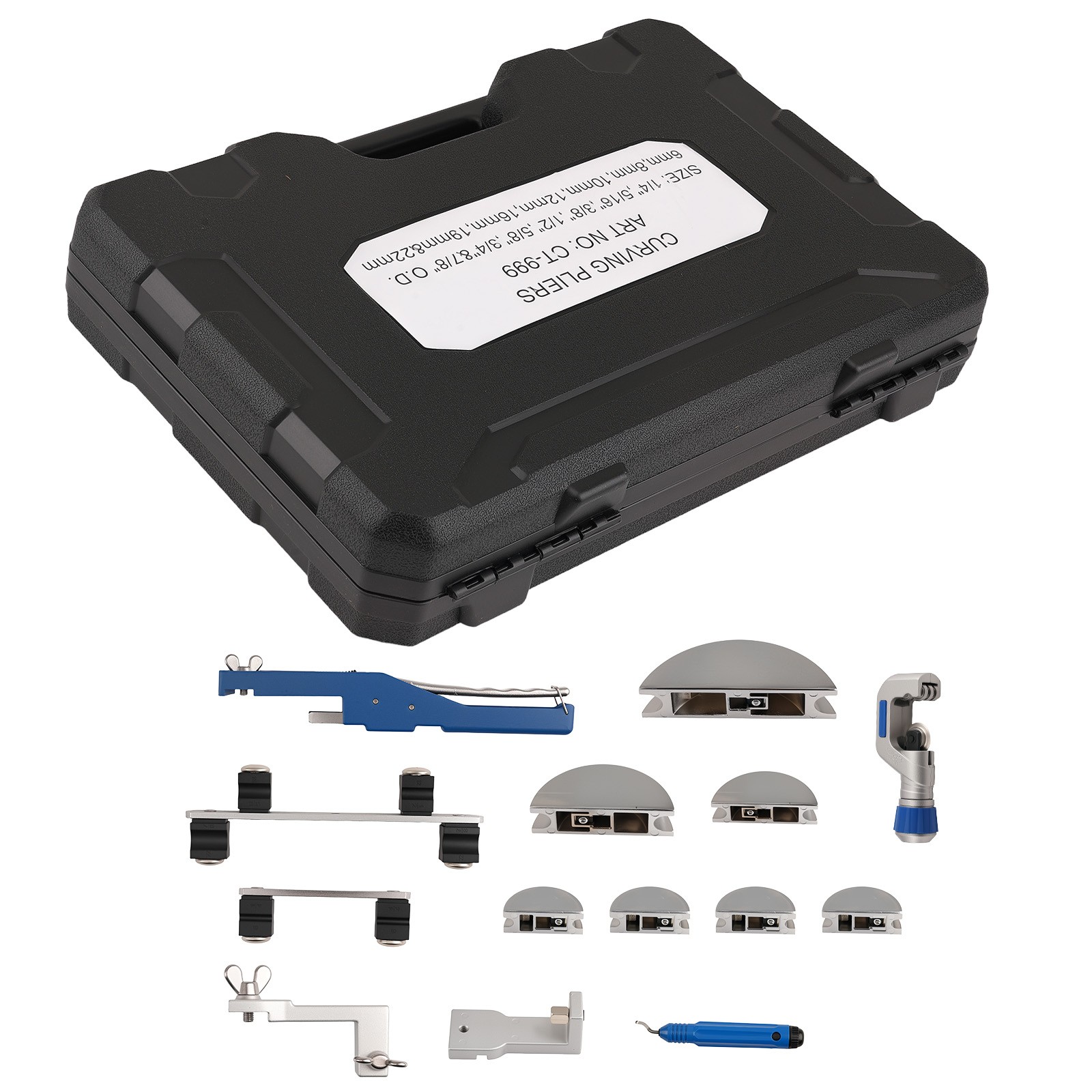 Ratcheting Pipe Tube Bender Reverse Bend 1/4"-7/8" Ratchet Copper Pipe Tool QME