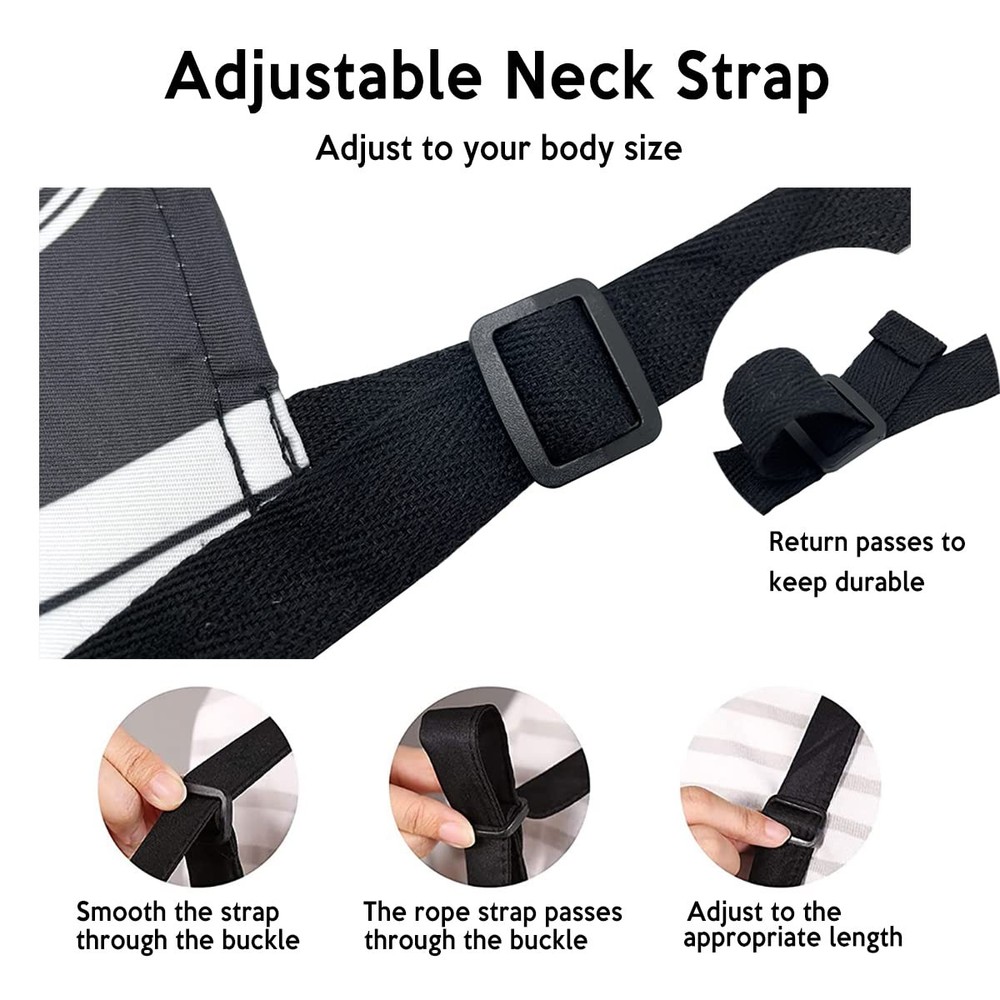 Adjustable Cooking Kitchen Apron Unisex Chef Cute 2 Pockets