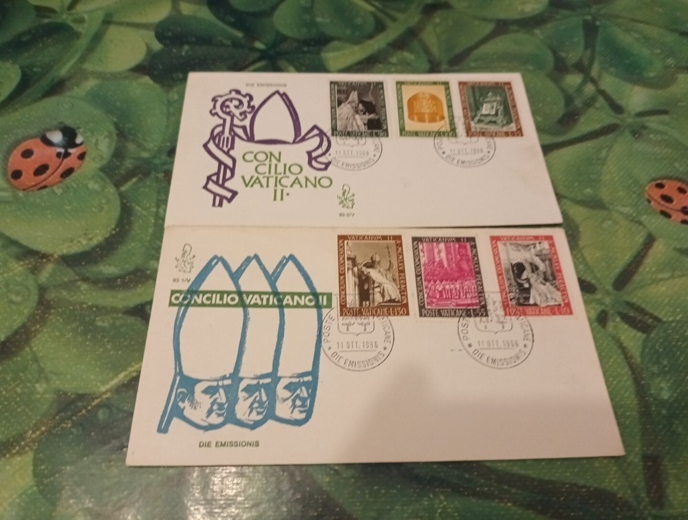 505sc 1966 FDC VENETIA 93/V VATICAN Series 2 Envelopes Closing Council