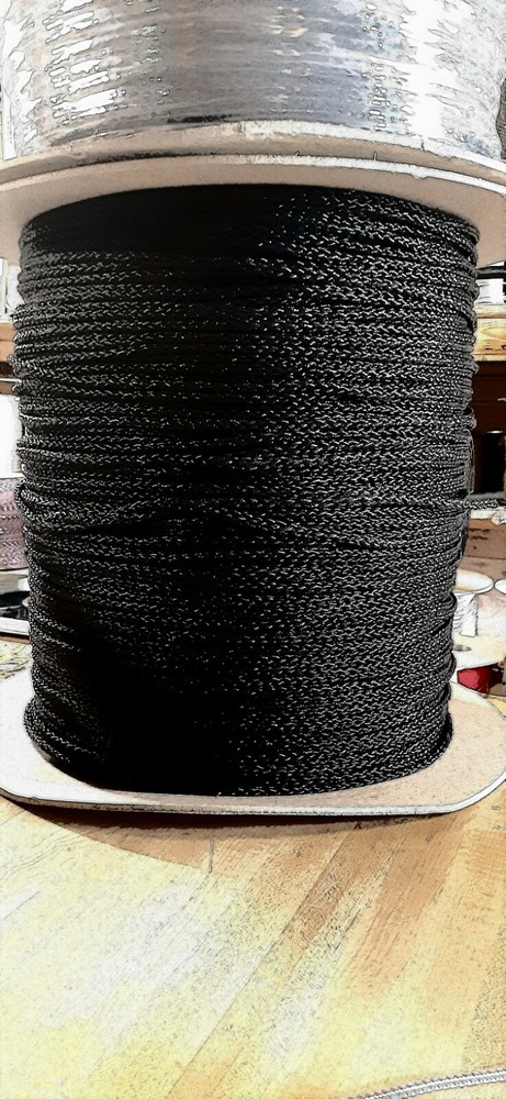 3/16” x 3000 ft.(2 lengths on spool) Hollow Braid Polypropylene Rope Spool.