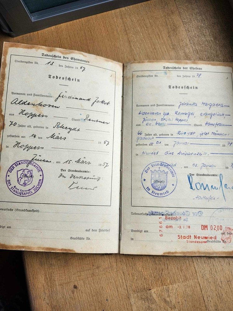genealogy book Germany 1937
