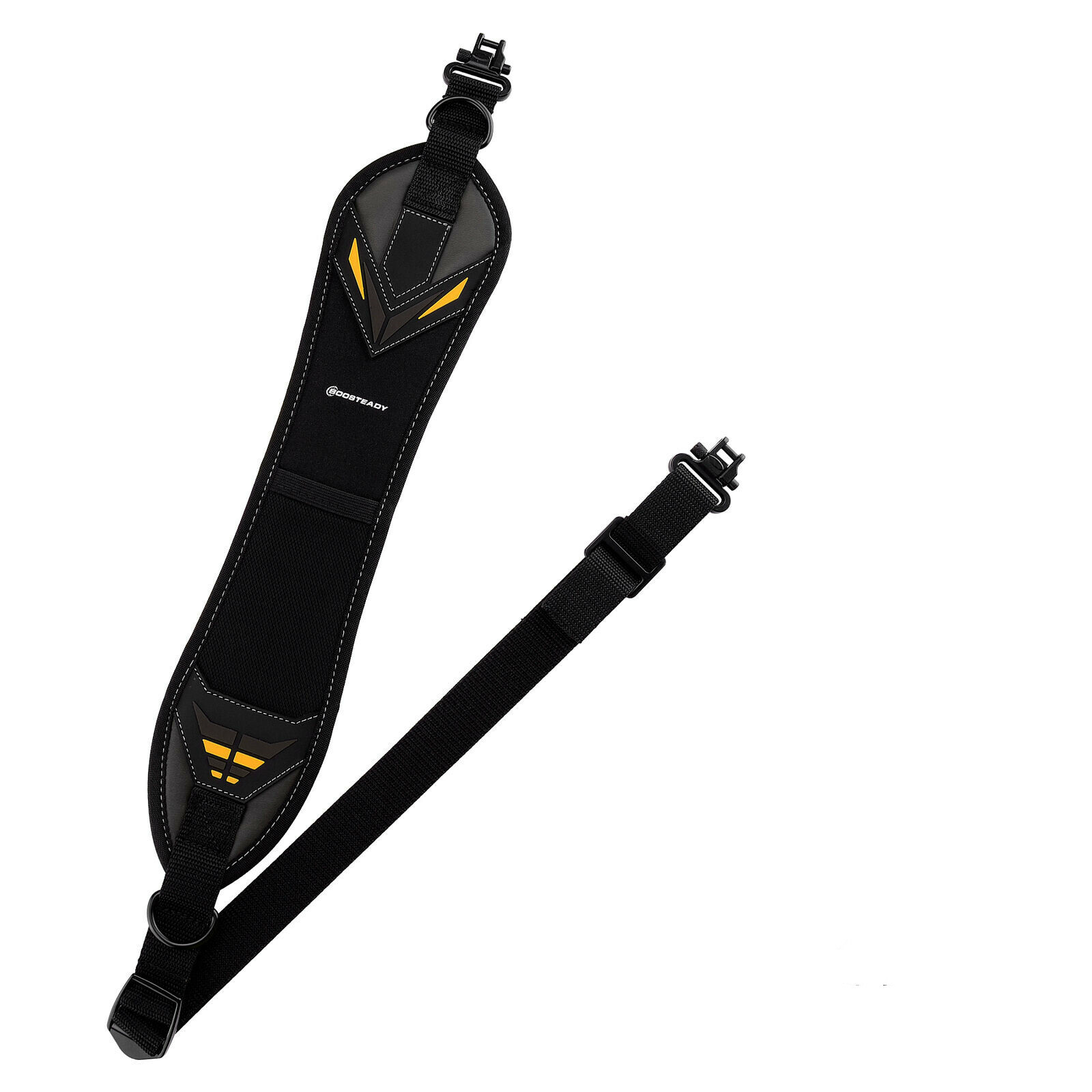 Black 2 Point Gun Sling with Skin Neoprene Fabric Backing Adjustable Length