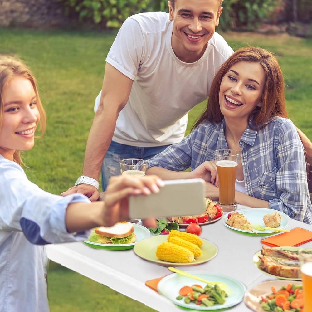 4FT Folding Table Portable Heavy Duty Rectangular Folding Utility Table Quick