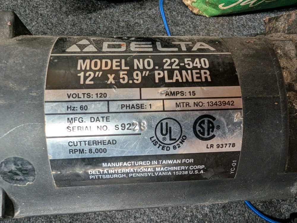 Delta 22-540 Planer Elevating Screws With Hardware