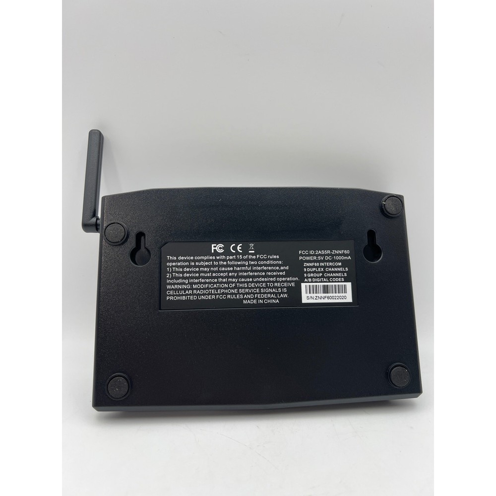 SANZUCO Wireless Intercom System - 5300ft Range, 9 Channels (6-Pack, Black)