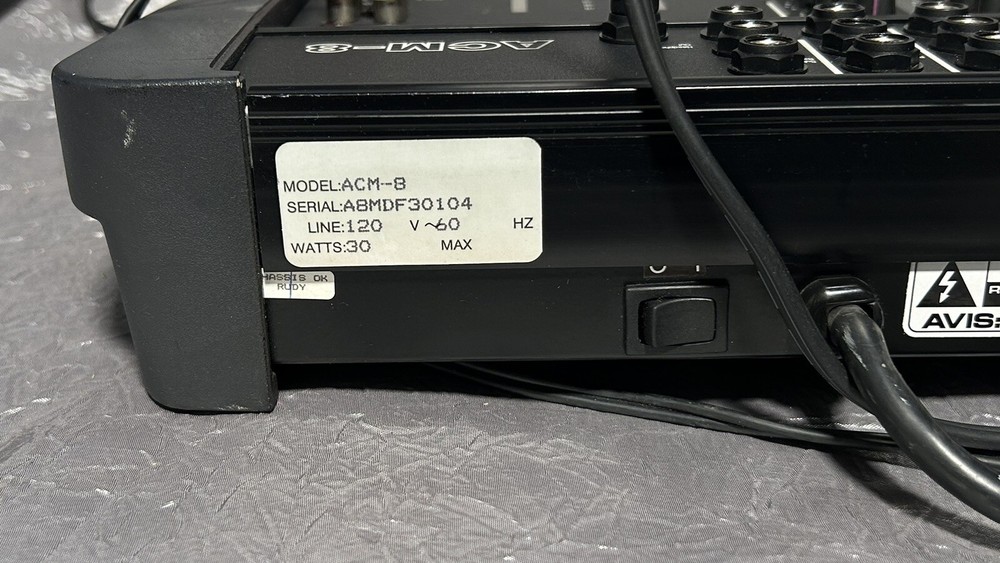 Audio Centron Eclipse Mixing Board ACM-8 Works GREAT