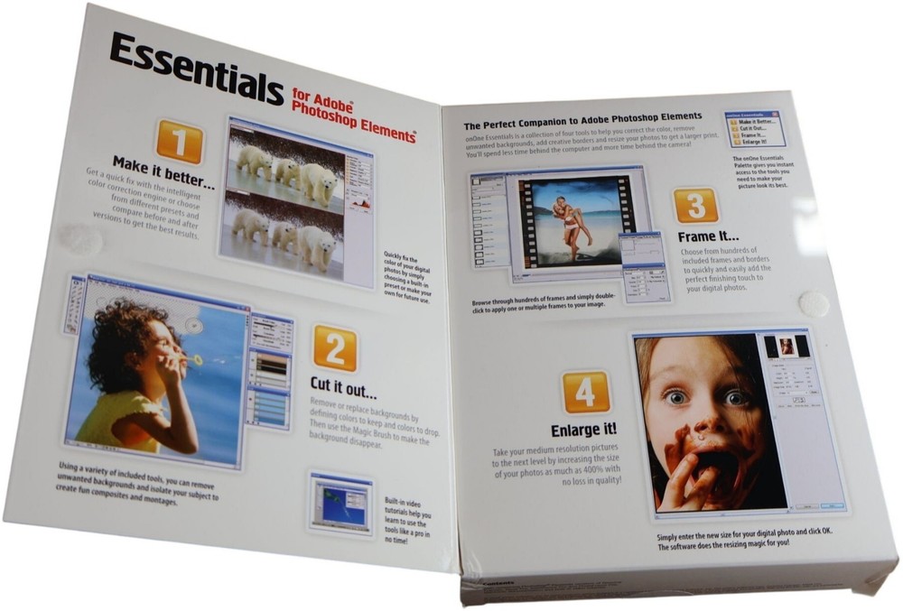 onOne Essentials 2 (2007) for Adobe Photoshop Elements Mac Win DVD Suite