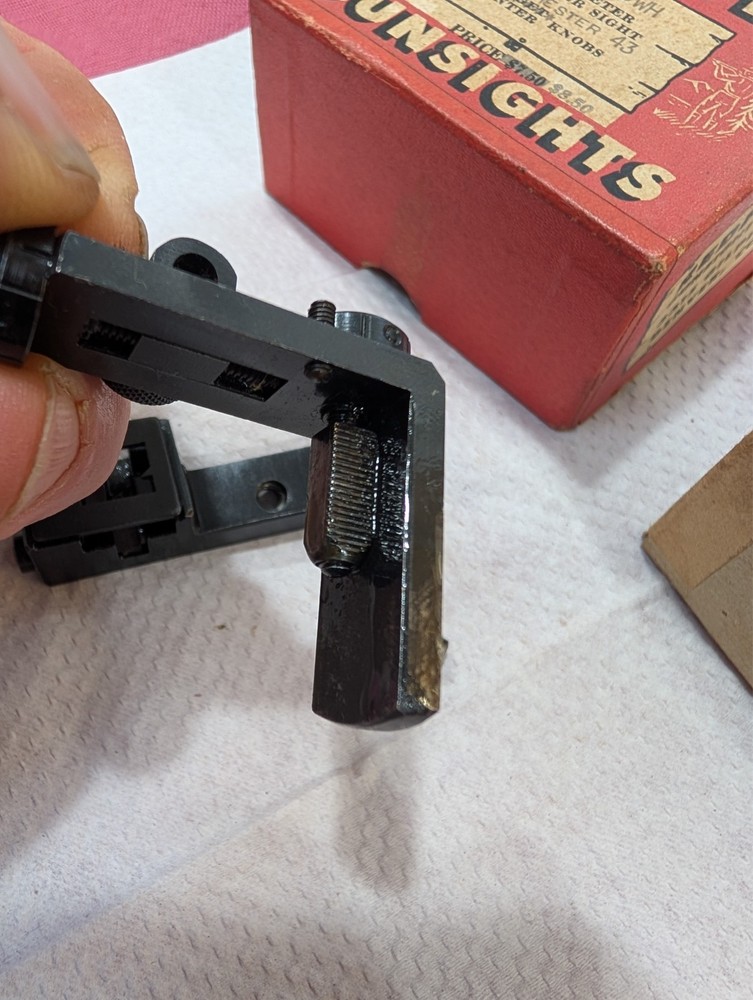 Vintage Redfield HUNTER KNOBS No. 80 CWH Micrometer Receiver Sight Winchester 43