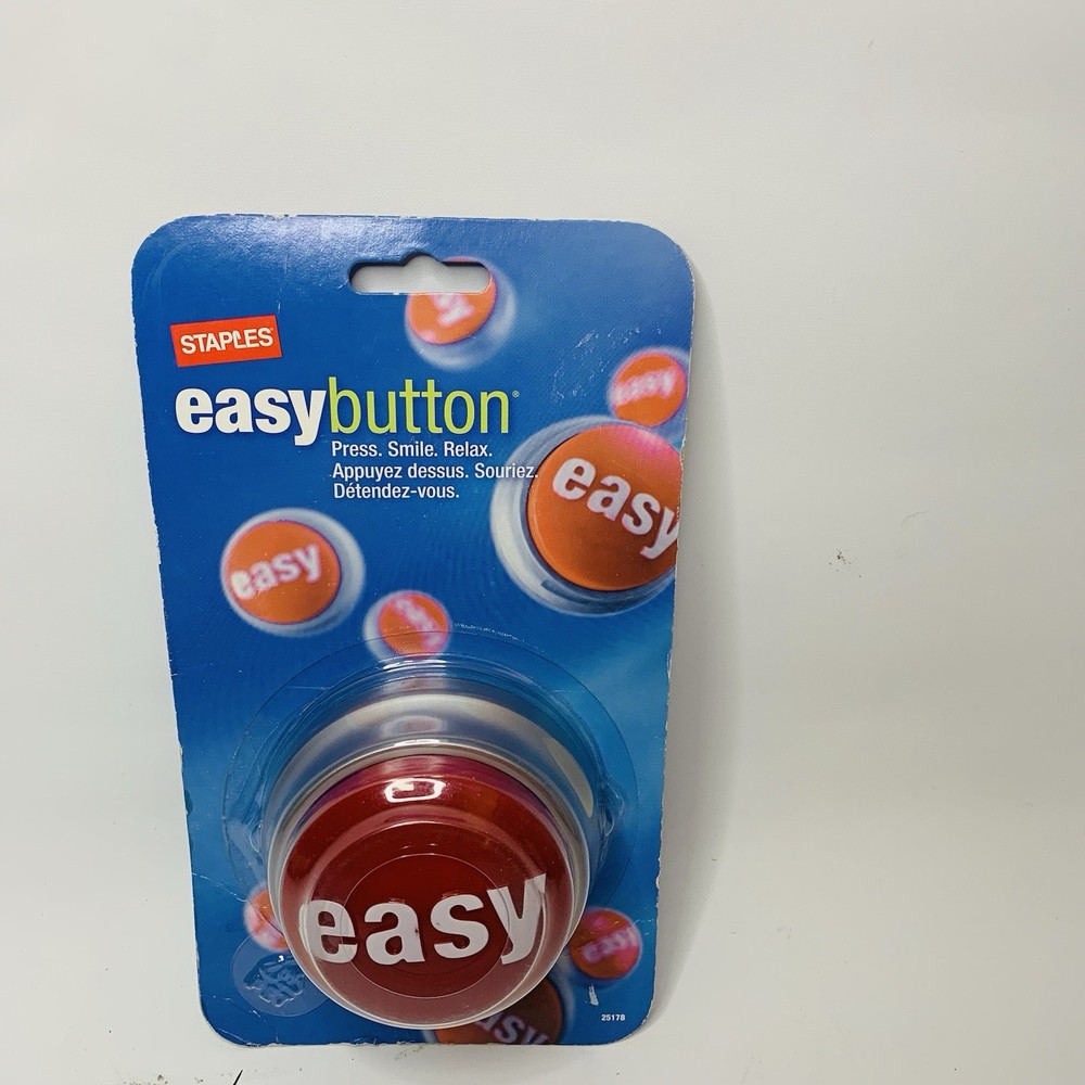 New In Package Staples "That Was Easy" Talking  Easy Button