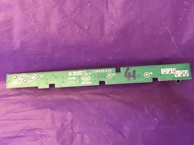 JVC LT-65MA877 POWER BUTTON/ IR SENSOR L5964E2A2
