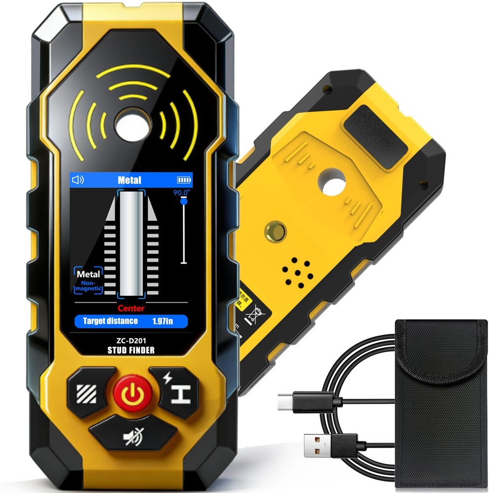 ZC-D201 Stud Finder Wall Scanner 4-in-1 Wall Detector,Multifunction Stud Dete...