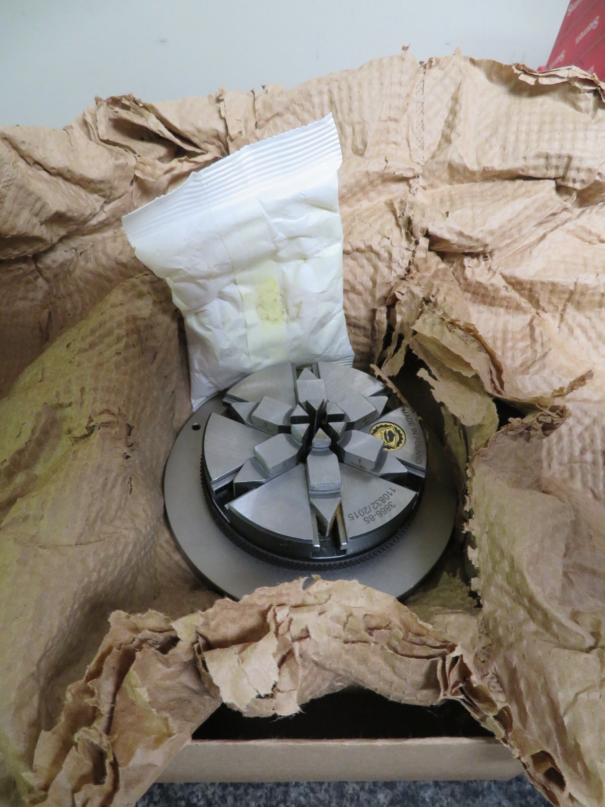 Starrett RT800-85 Bison 3866-85 6-jaw scroll chuck ID to 3.7" QE66