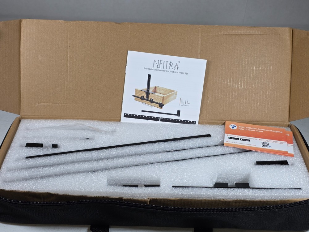 NETTA Cabinet Hardware Jig Drill Guide Kit Adjustable w/ Case New