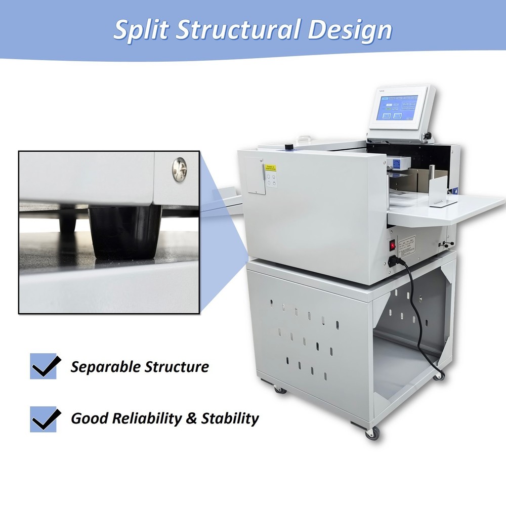 110V Digital 13"Full Automatic Creasing Perforating Machine 2600 Sheets/H Speed