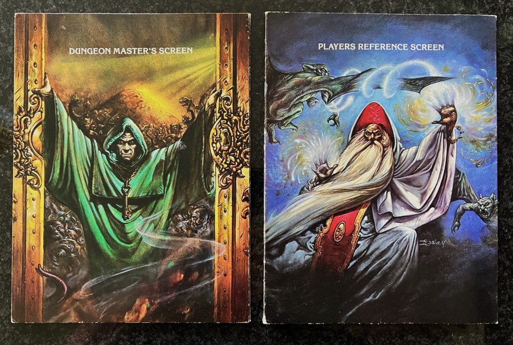 AD&D Dungeon Masters & Players Reference Screens Advanced Dungeons & Dragons