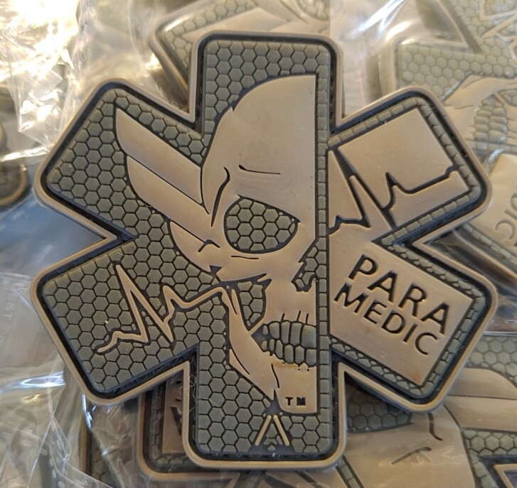 SCULL PARA MEDIC 3D PVC PATCH