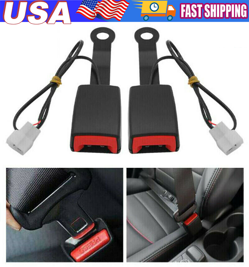 Front Driver Safety Seat belt Buckle Plug Connector Warning Cable Camlock Duty